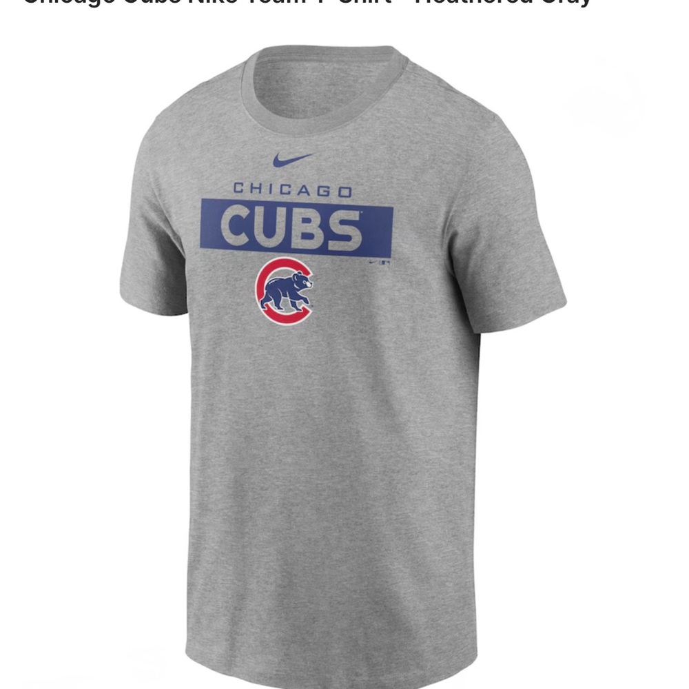 Nike Kids Gray Chicago Cubs Tee